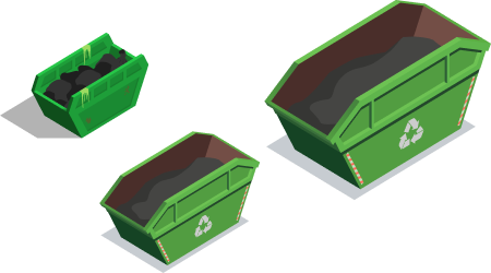 2 cubic metre skip bin for small clean-ups in Geelong